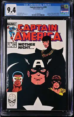 Buy Captain America #290 Cgc 9.4 White Pages // Marvel Comics 1984 • 55.19£