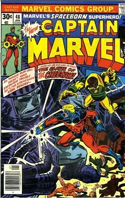 Buy CAPTAIN MARVEL #48 F, Marvel Comics 1977 Stock Image • 3.16£
