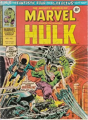 Buy Mighty World Of Marvel (MWOM), #162, 1975, Hulk • 2.30£