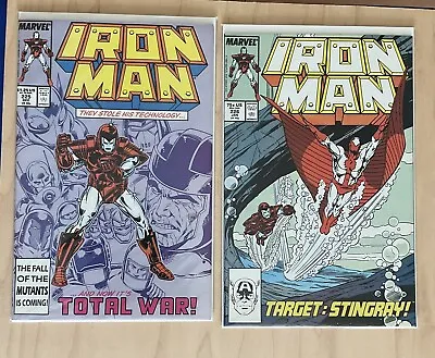 Buy Iron Man Comic Books #225 & #226 Key Armor Wars VF/NM+ • 22.39£