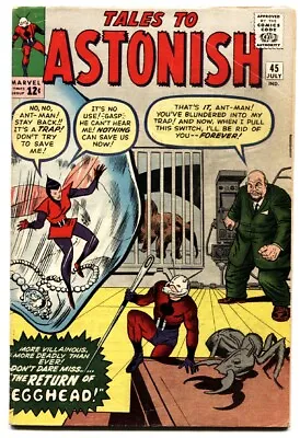 Buy TALES TO ASTONISH #45 Comic Book ANT-MAN-2nd Wasp-Marvel Kirby • 201.53£