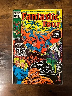 Buy Fantastic Four #110 Marvel Comics (May, 1971) 4.0 VG 1st Agatha Harkness Cover • 15.98£