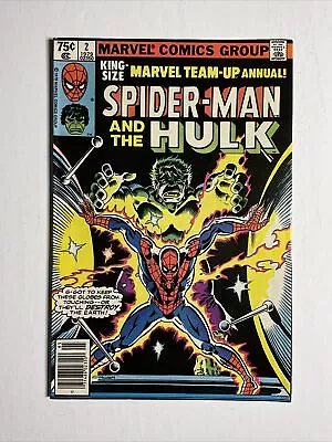 Buy Marvel Team-Up Annual #2 (1979) 7.5 VF Bronze Age Newsstand Spider-Man Hulk • 20.06£