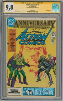 Buy CGC SS 9.8 Superman Action Comics #544 SIGNED George Perez 1st Luthor Power Suit • 316.24£