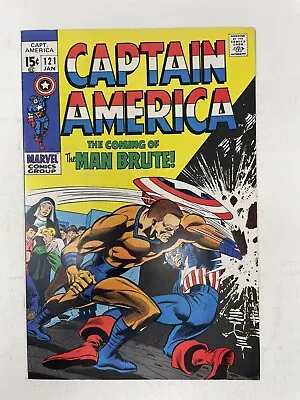 Buy Captain America #121 Marvel Comics 1970 1st App. Man-Brute Stan Lee Gene Colan • 15.80£