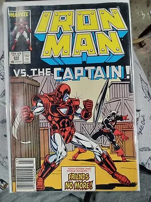 Buy Iron Man VS The Captain #228 1987 Captain America Steve Rogers • 7.91£