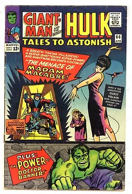 Buy Tales To Astonish 66 VG Hulk Giant Man Madam Macabre DITKO '65 Marvel Comic Q260 • 26.09£