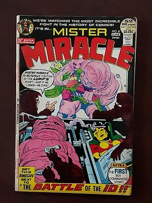 Buy Mister Miracle #8 (DC Comics 1972) Jack Kirby Bronze Age 1st Gilotina 7.5 VF- • 22.90£