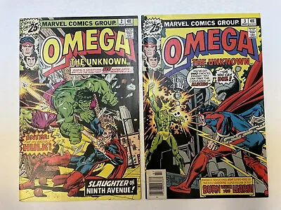 Buy OMEGA THE UNKNOWN # 2 3 Mid-Grade+ The Hulk Electro 1976  Marvel Comics • 11.91£