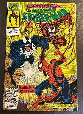Buy Amazing Spider-Man 362 KEY 2nd App CARNAGE V 1 Venom Marvel Comics Part 2 • 19.77£