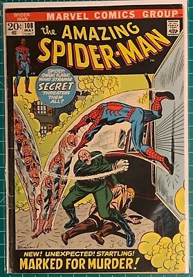 Buy Amazing Spider-Man 108 :: 1st App Giant One & Sha Shan :: Marvel 1972 • 16£
