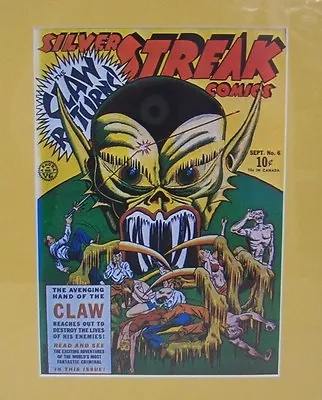 Buy SILVER STREAK COMICS #6, Cover Print, Sept. 1940, JACK COLE, 1977 Bookplate • 21.25£