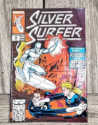 Buy Silver Surfer #16-1988  Ron Lim Fantastic Four Invisible Woman Mr Fantastic • 9.65£