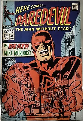 Buy Daredevil #41 -The Death Of Mike Murdock!  ( 1968 ) • 15£