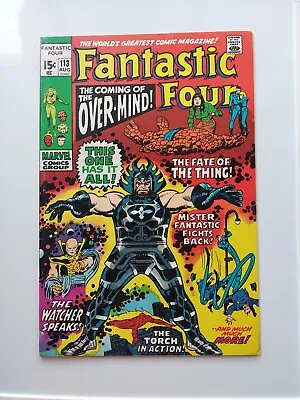 Buy Fantastic Four #113 Aug. 1971 First App. Of Over-Mind VF • 19.77£