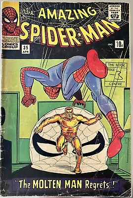 Buy Amazing Spider-man 35 (1966) 2nd Appearance Of Molten Man • 40£