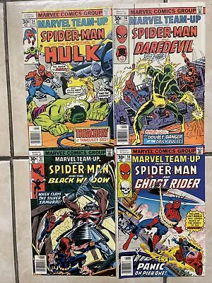 Buy Marvel Team-Up 54 56 57 58 Spider-Man Ghost Rider Hulk Black Widow Daredevil • 9.50£