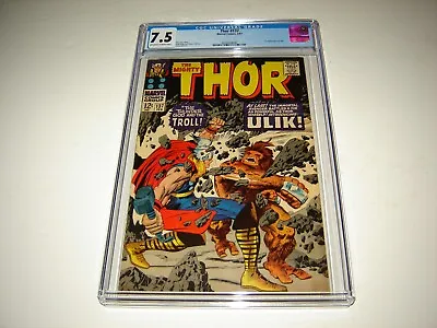 Buy Thor #137cgc 7.5 1st Appearance Ulik The Troll Jack Kirby Art • 176.14£