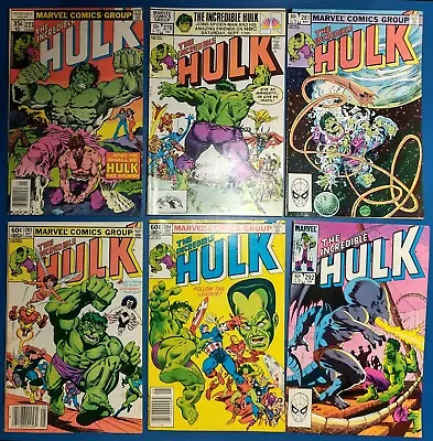 Buy The Incredible Hulk #223, 278, 281, 283, 284, 292 Comic Lot Marvel 1978-84 • 7.89£