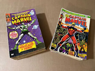 Buy Captain Marvel #1-62 (marvel, 1968) Complete Set Thanos Avengers 18 24 28 33 34 • 1,264.46£