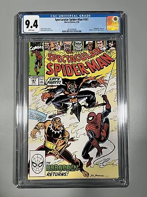 Buy Spectacular Spider-Man #161 CGC Graded 9.4 Marvel 1990 White Pages Comic Book. • 65.46£