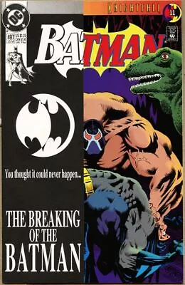 Buy Batman #497-1993 Nm- 9.2 DC 1st W/ Overlay Cover Bane Breaks Batman's Back • 23.40£