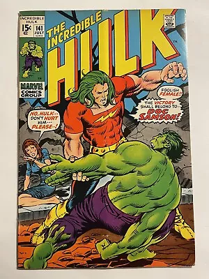 Buy Incredible Hulk #141 (1st App. Doc Samson) Marvel 1971 • 90.92£