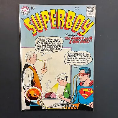 Buy Superboy 66 EARLY Silver Age DC 1958 Curt Swan Cover Jerry Coleman Otto Binder • 63.40£