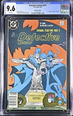 Buy DETECTIVE COMICS #577 Newsstand (1987) CGC 9.6 NM+ 🦇 Todd McFarlane Cover • 63.92£