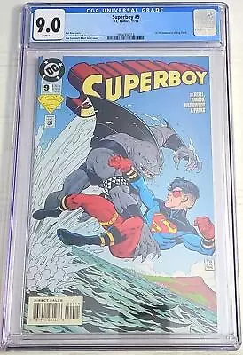 Buy CGC 9.0 DC Comics Superboy #9 1st King Shark Appearance White Pages 11/94 • 50.37£