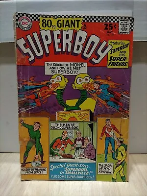 Buy SUPERBOY #129 LEGION OF SUPER HEROES, 80PG GIANT!! 1966 Good Plus (2.5) G+ • 3.96£