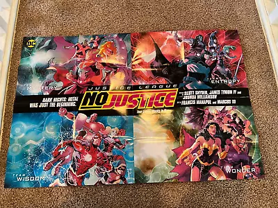 Buy DC COMICS Justice League NO JUSTICE 36x24 Huge Folded Wall Poster Superman Flash • 9.64£