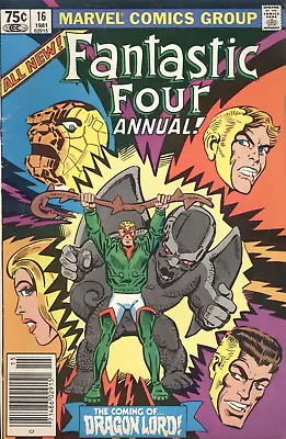 Buy Marvel Fantastic Four Annual #16 1981 Ditko 1st Dragon Lord Hannigan • 7.79£