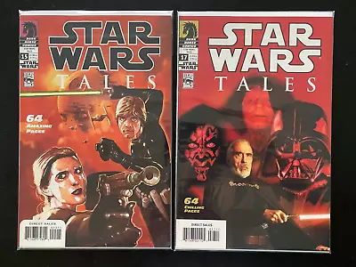 Buy 2 Dark Horse Comics Star Wars Tales #15 & #17 Count Dooku Darth Maul Vader 64pgs • 15.99£