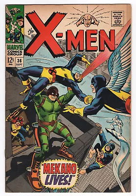Buy Uncanny X-Men #36 (1967) [FN] 1st Appearance Of Mekano • 54.55£