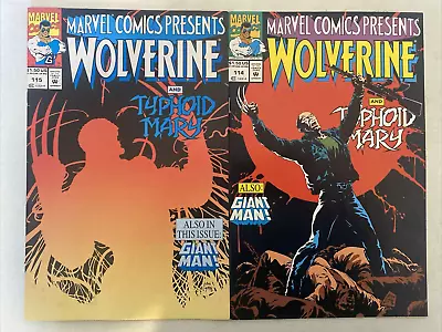 Buy Marvel Comics Presents. Wolverine & Ghost Rider. # 114-115. 2 Issue 1992 Lot. • 5.99£