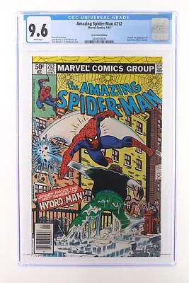 Buy Amazing Spider-Man #212 - Marvel Comics 1981 CGC 9.6 Origin + 1st Appearance Of  • 78.20£