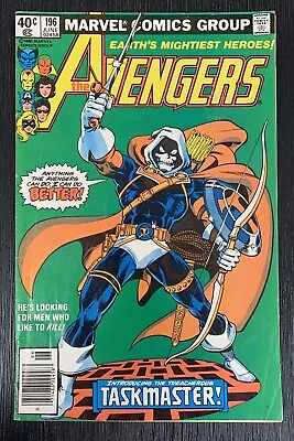 Buy 1980 Marvel Comics The Avengers #196 Introducing The Treacherous Task Master! • 64.20£