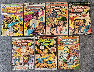 Buy Fantastic Four Lot Of 7 #168-171,173,174,181 Marvel Comics 1976-77 VG- To VF- • 28.37£