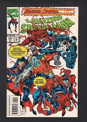 Buy The Amazing Spider-Man #379 Vol. 1 Key Maximum Carnage Part 7 Marvel Comics '93 • 7.88£