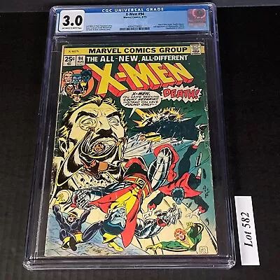 Buy X-Men 94 CGC 3.0 New X-Men Begin. Cockrum Cover 1975 • 224.53£