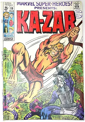 Buy Marvel Super Heroes #19 1st Solo Ka-zar Captain Marvel Marvel Comics (1967) • 14.95£