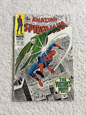 Buy Amazing Spider-man 64 1968 Vulture Stan Lee John Romita Silver Age • 31.97£