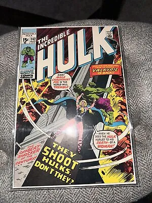 Buy THE INCREDIBLE HULK #142 August 1971 FIRST APPEARANCE VALKYRIE KEY ISSUE • 71.95£