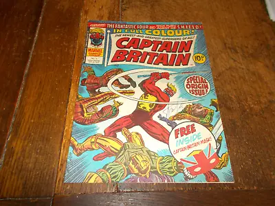 Buy Captain Britain #1 - Marvel 1976 10p 1st App Captain Britain SIGNED By STAN LEE • 205.95£