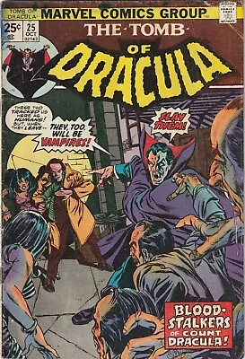 Buy Tomb Of Dracula #25 - 1st Hannibal King & Marvel Value Stamp 1974 • 15.99£