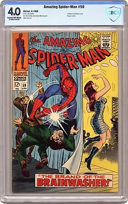 Buy Amazing Spider-Man #59 CBCS 4.0 1968 23-0AF5128-007 • 90.78£