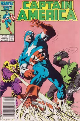 Buy Captain America (1st Series) #324 (Newsstand) VF/NM; Marvel | Mark Gruenwald Whi • 6.80£