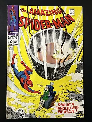 Buy The Amazing Spider-Man #61 Marvel Comics 1st Print Silver Age 1968 Very Good • 48.21£