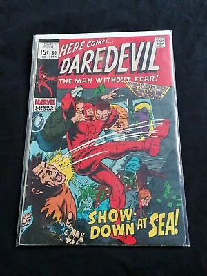 Buy Daredevil 60 - January 1970 - Marvel Comics - Show-Down At Sea! • 18£